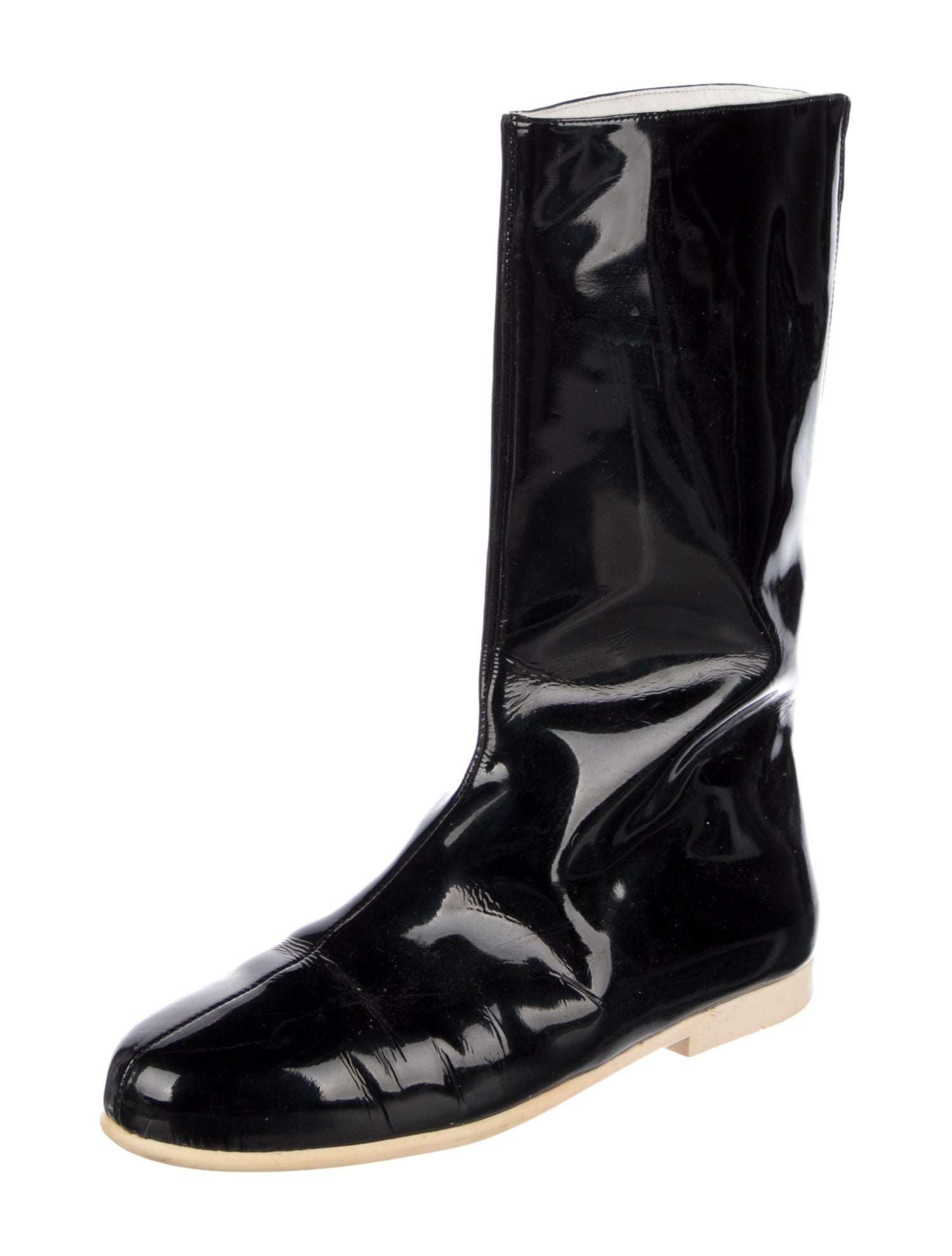 Courrèges Patent Leather Rain Boots