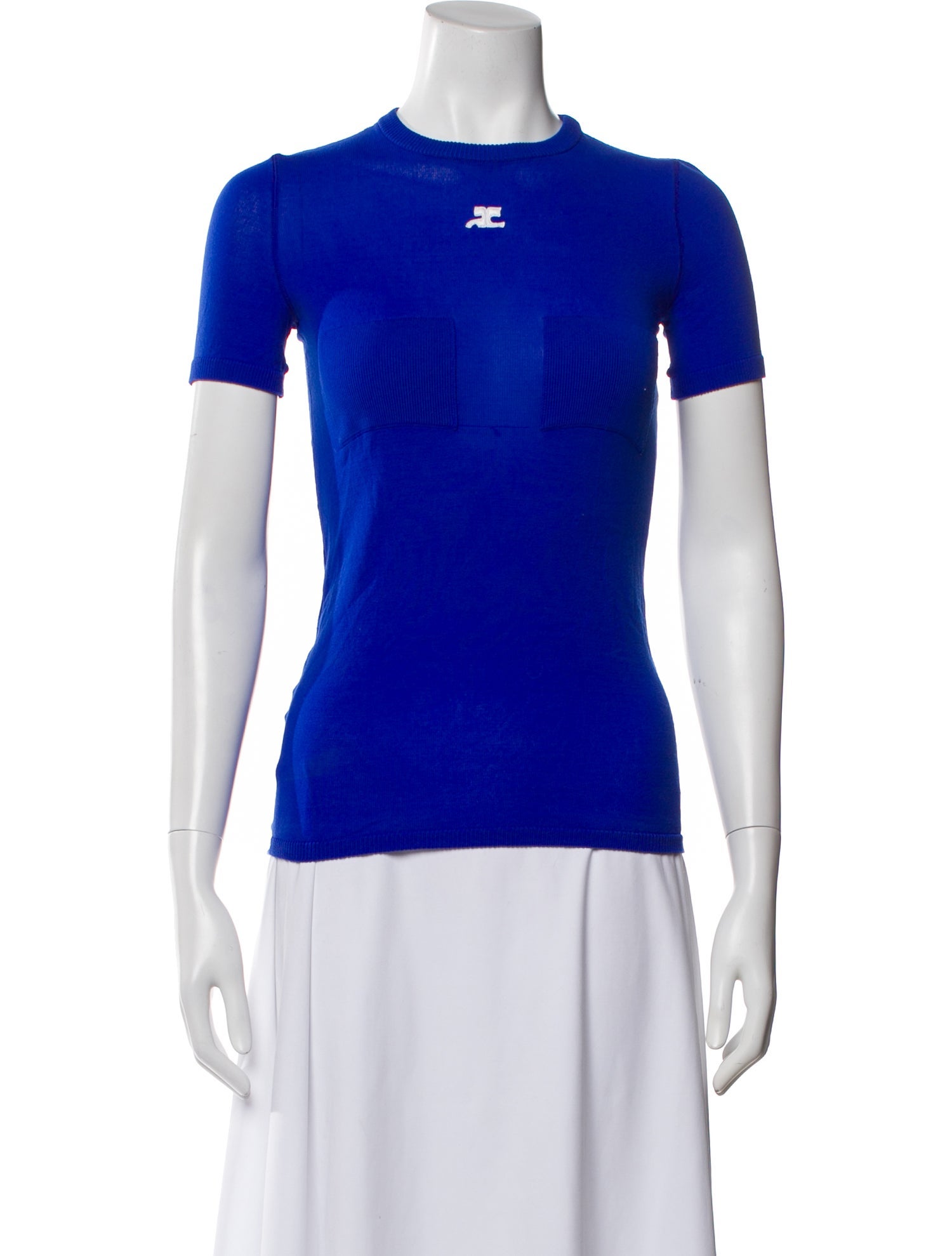 Courrèges Crew Neck Short Sleeve T-Shirt