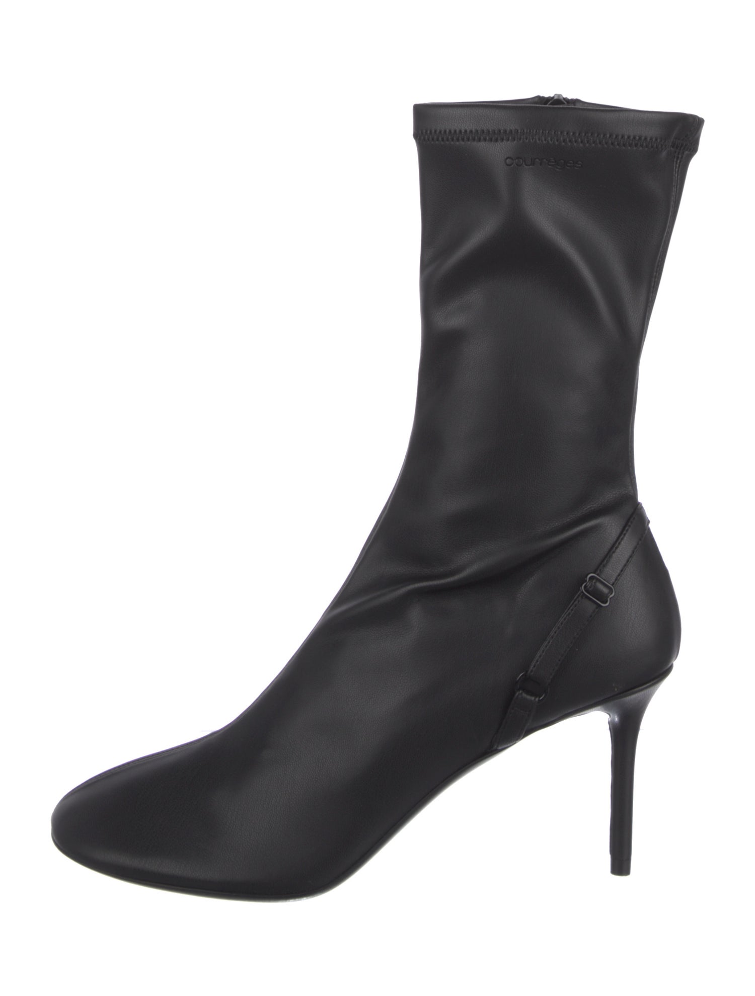 Courrèges Leather Sock Boots