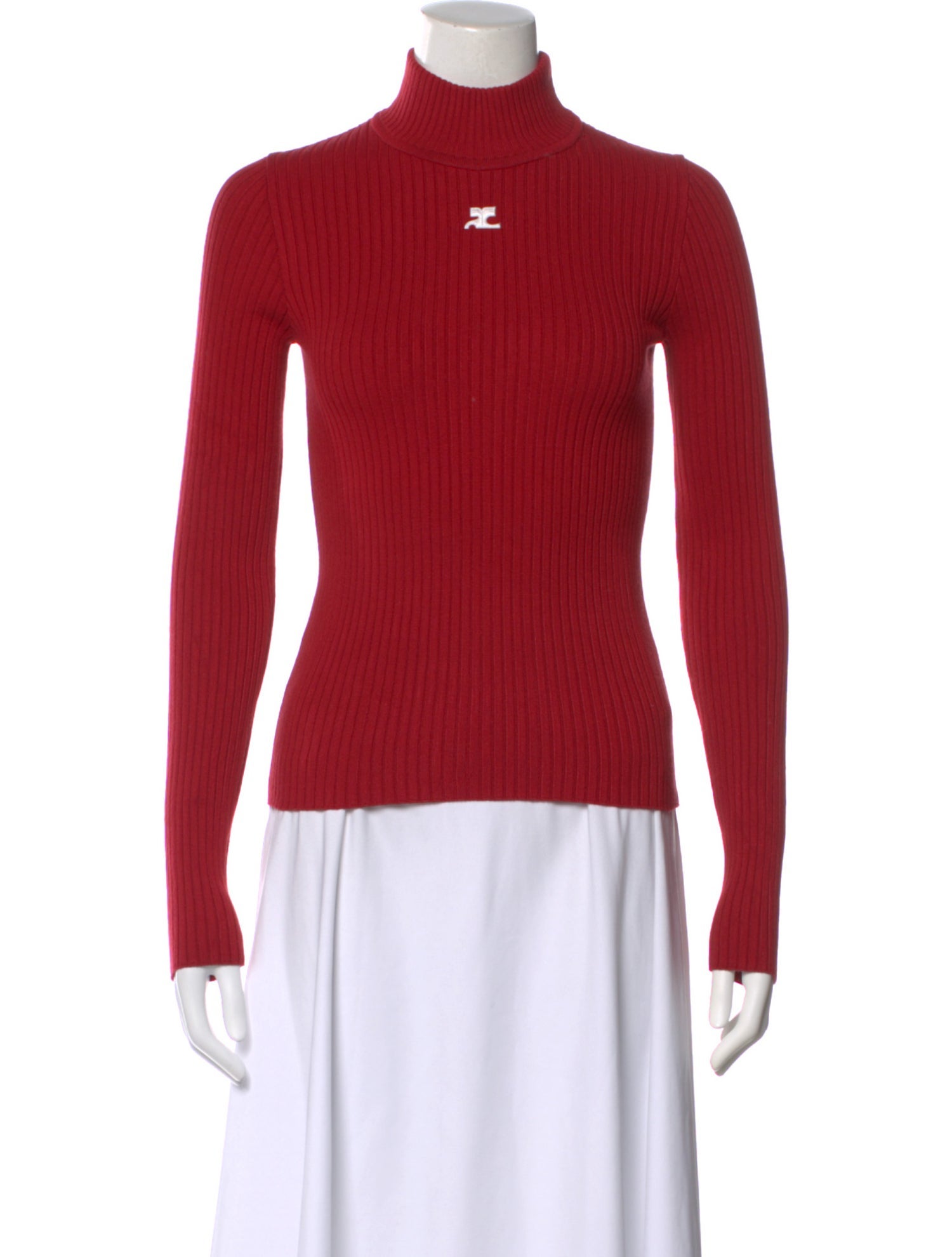 Courrèges Turtleneck Long Sleeve Top