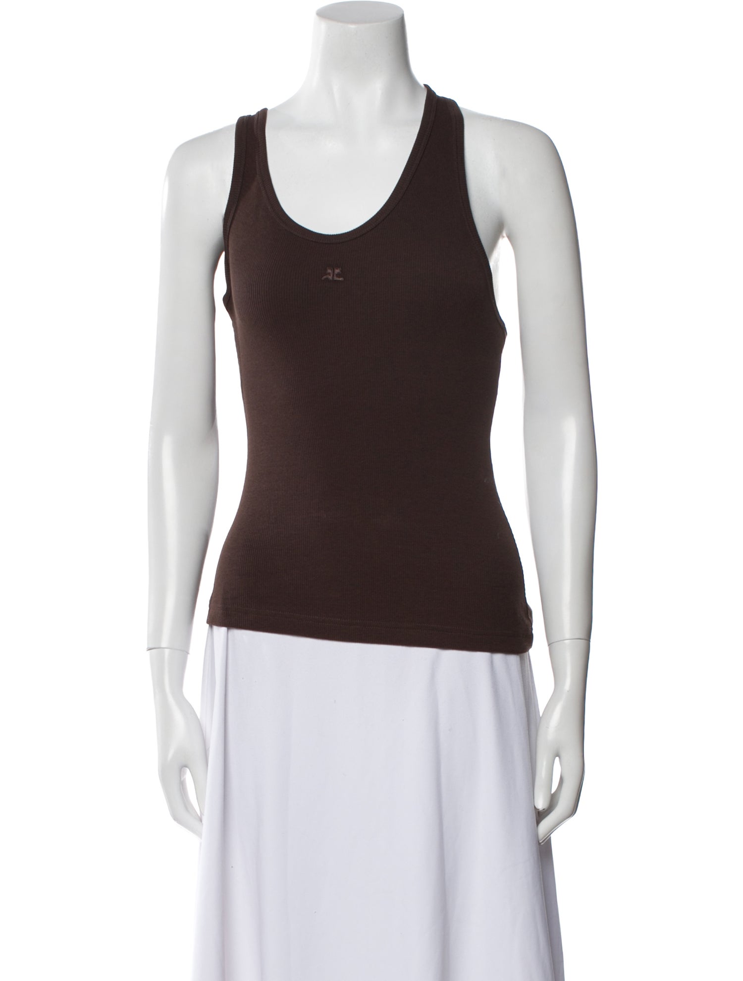Courrèges Scoop Neck Sleeveless Top