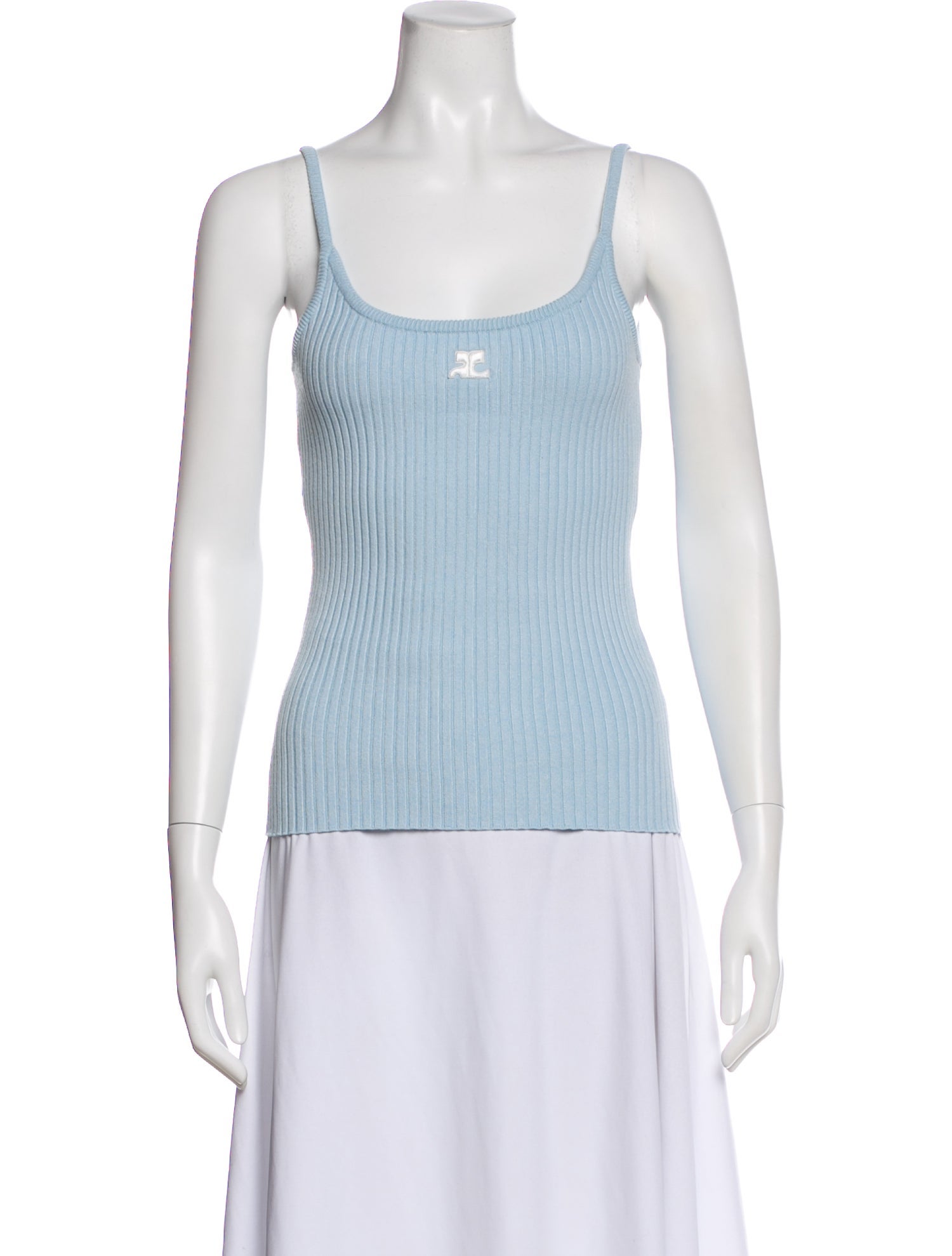 Courrèges Scoop Neck Sleeveless Top