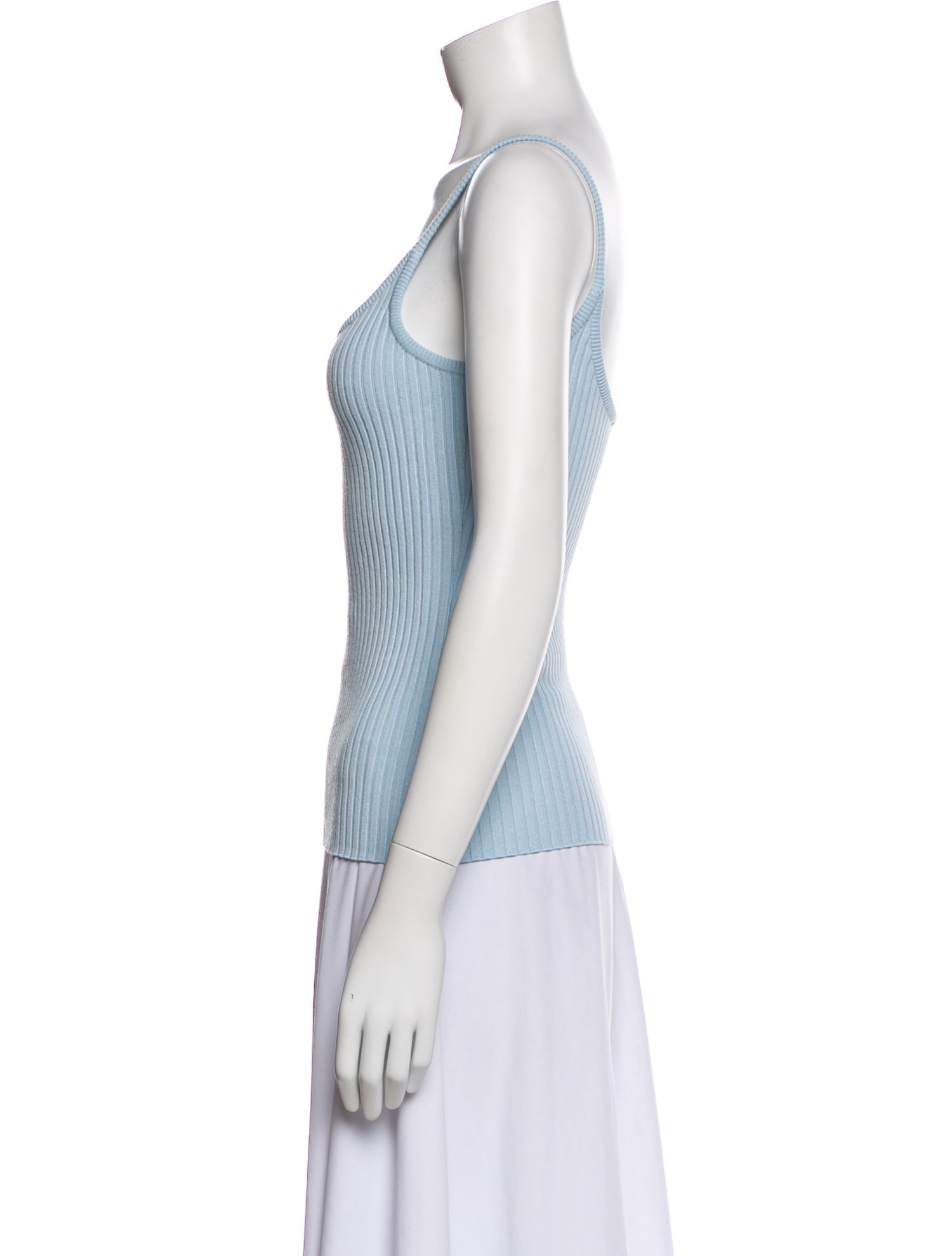 Courrèges Scoop Neck Sleeveless Top