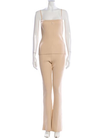 Pre-owned Courrèges Pant Set In Neutral