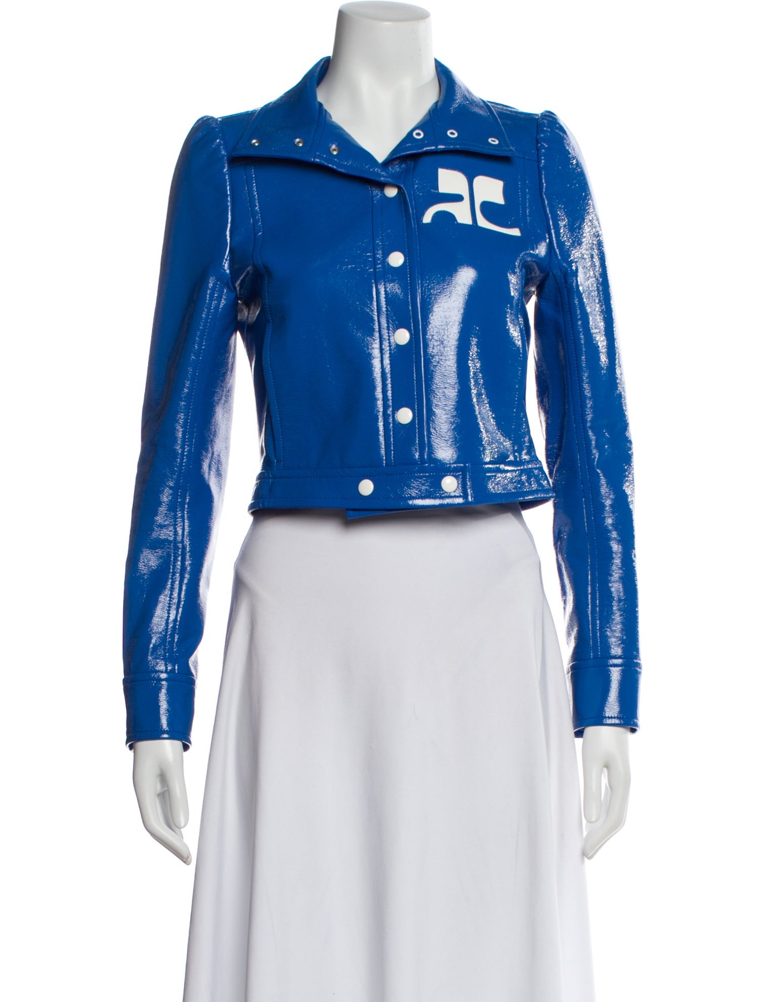 Courrèges Faux Leather Biker Jacket