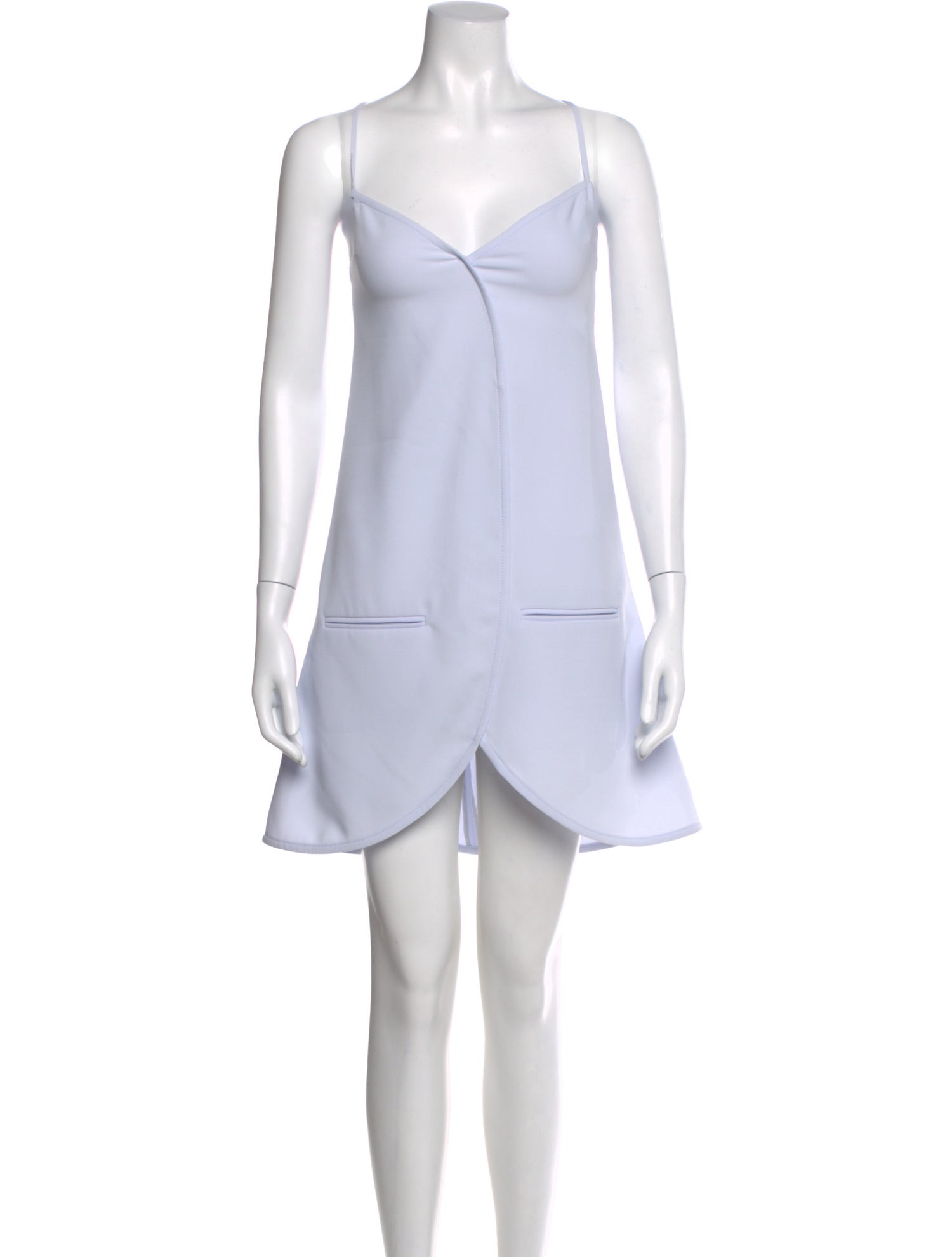 Courrèges V-Neck Mini Dress