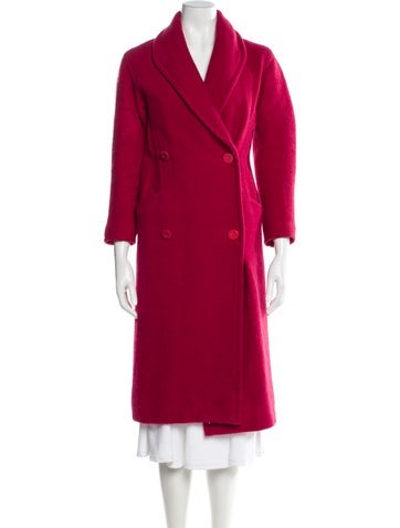 Pre-owned Courrèges Vintage Late 1960's - Early 1970's Peacoat In Red