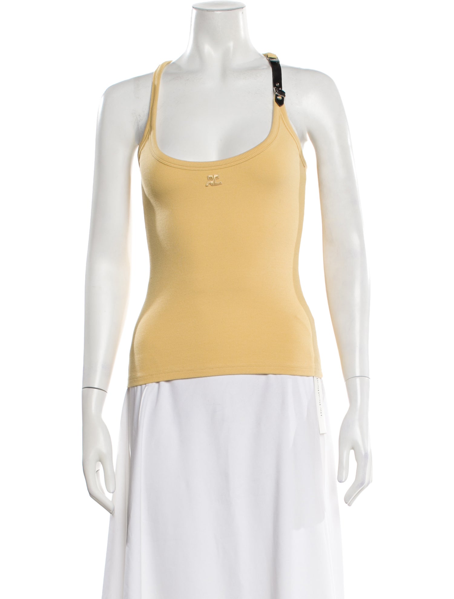 Courrèges Scoop Neck Sleeveless Top