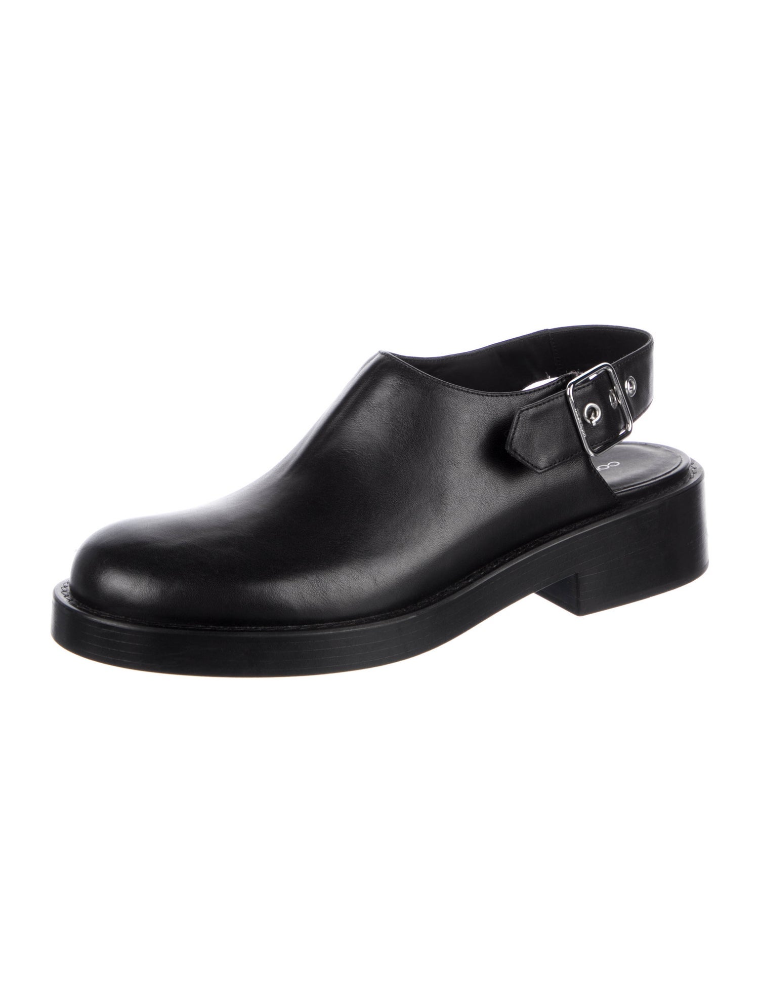 Courrèges Leather Slippers