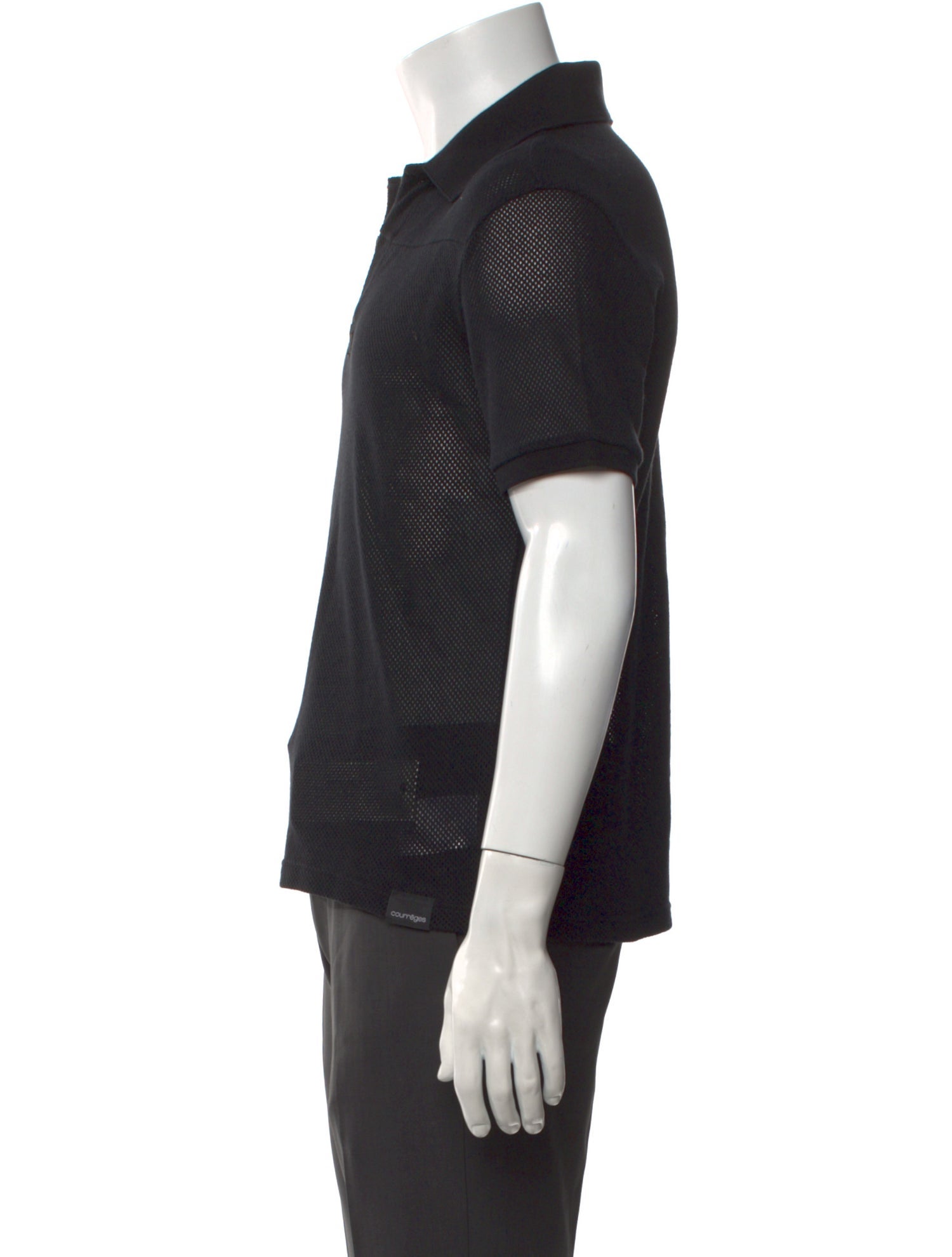 Courrèges Collar Short Sleeve Polo Shirt