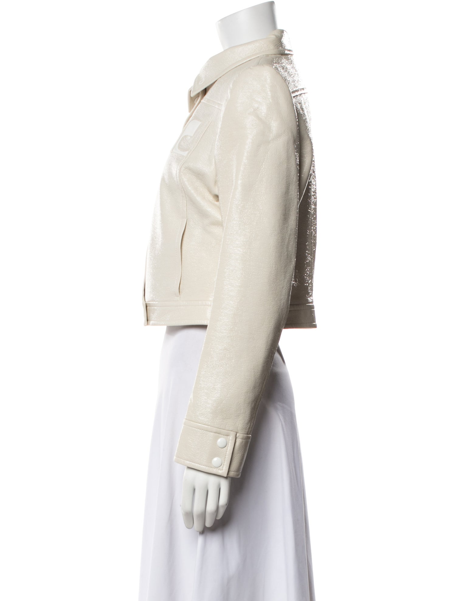 Courrèges ホワイトレザージャケット 38(バレンタインセール14日迄) Courrèges Jackets for Women | The RealReal