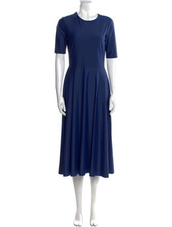 Cover Crew Neck Midi Length Dress