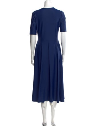 Cover Crew Neck Midi Length Dress