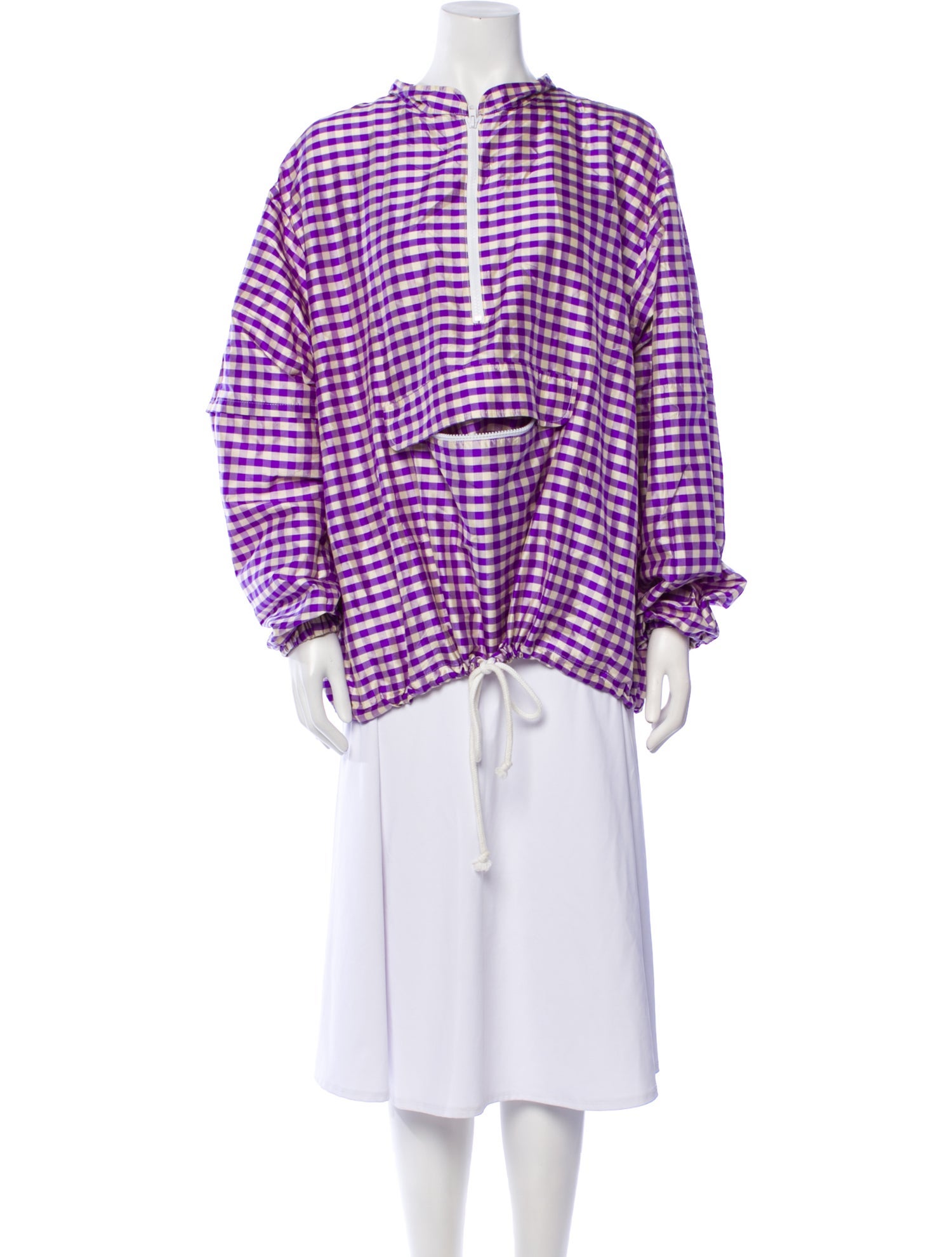 COA: Coming of Age NYC Silk Plaid Print Jacket