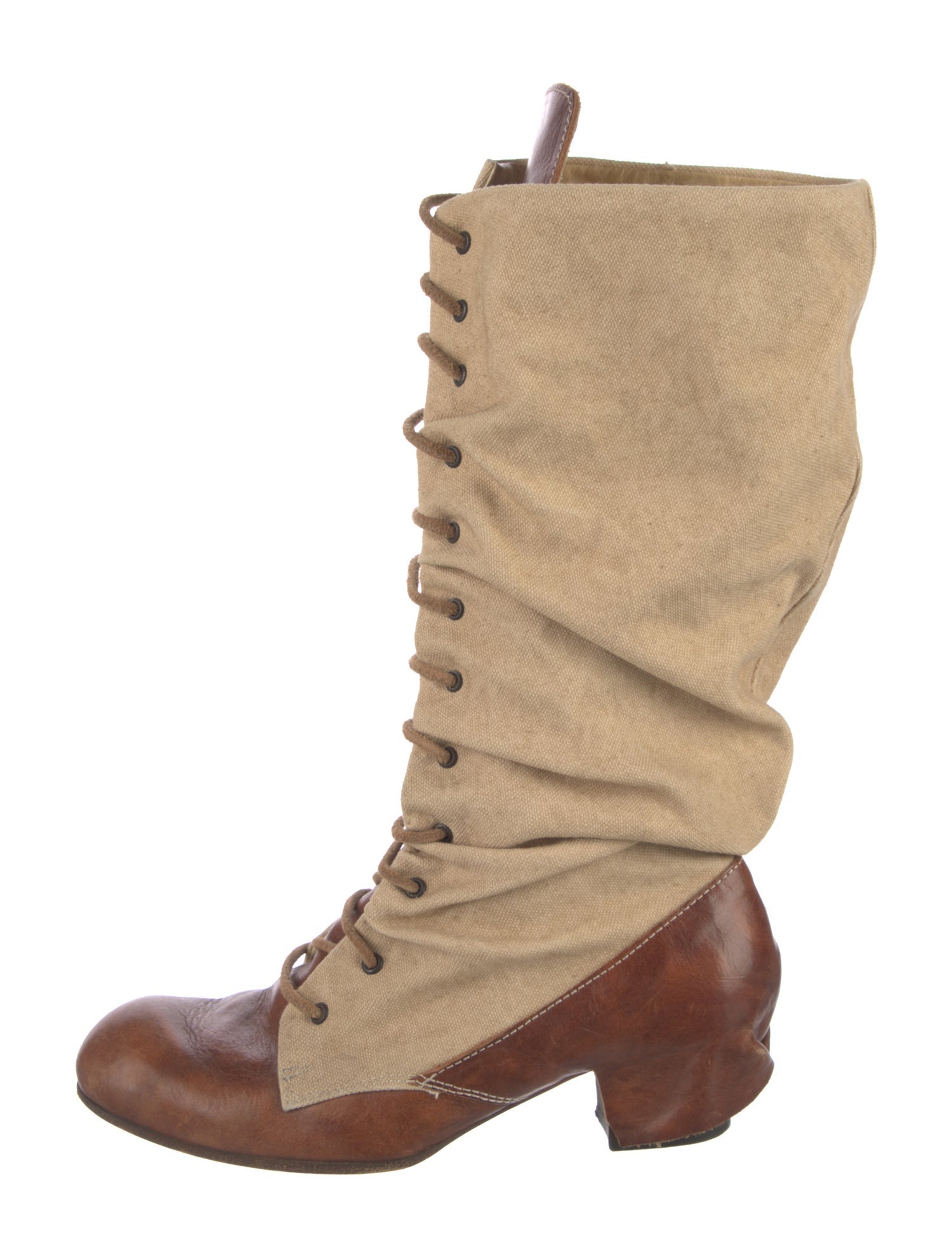 Collection Privée? Leather Lace-Up Boots