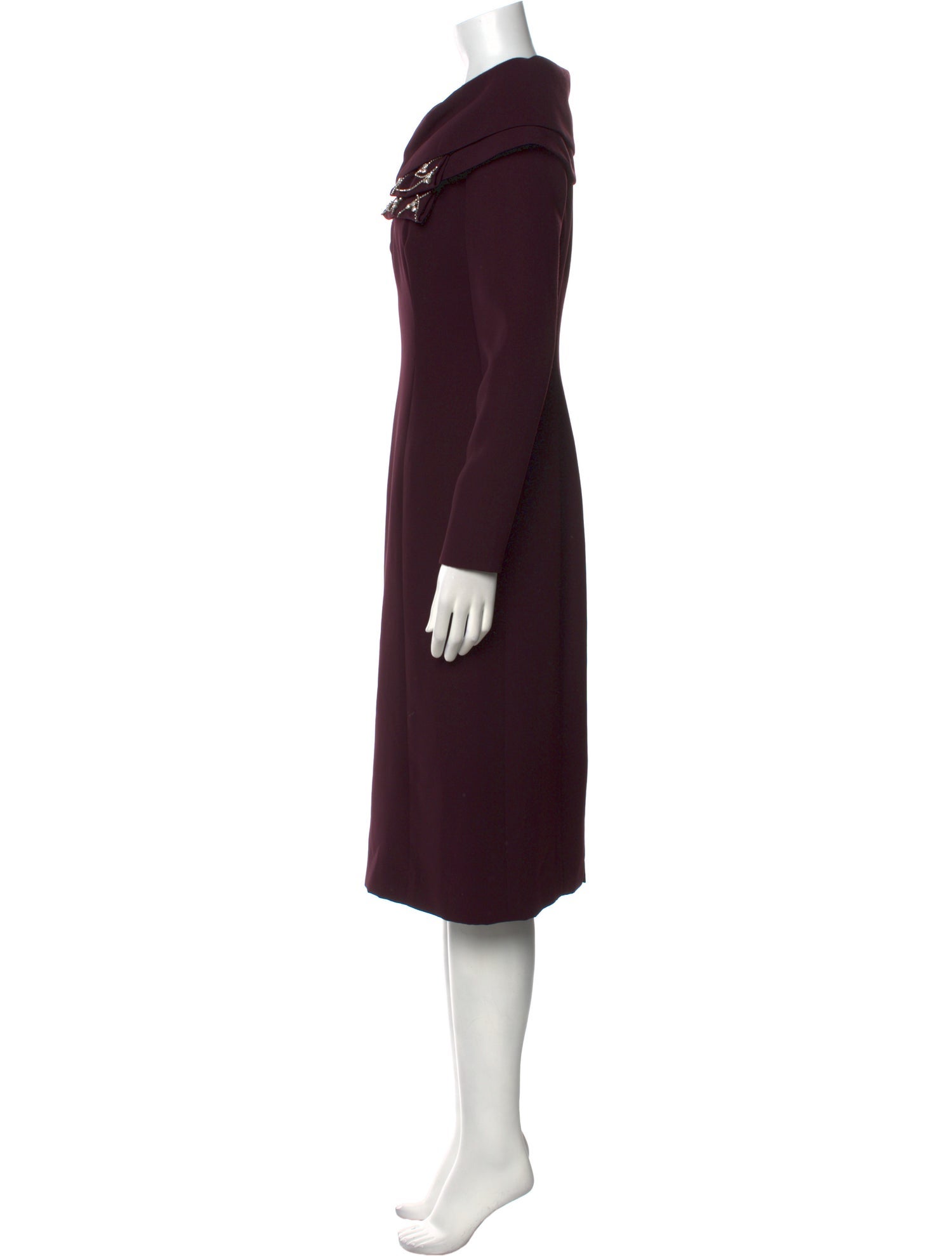 Collection Privée? Cowl Neck Midi Length Dress