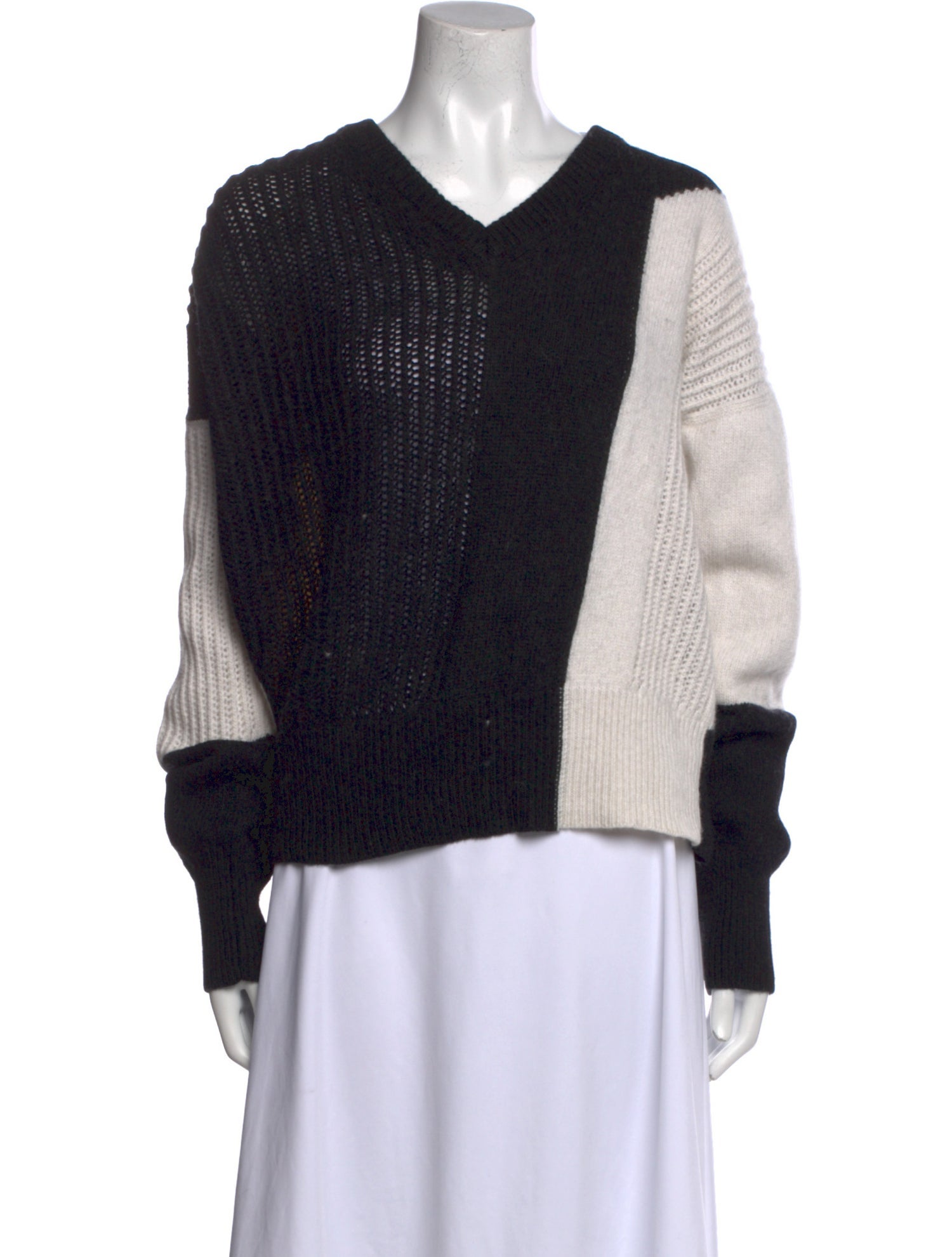 Collection Privée? Wool V-Neck Sweater w/ Tags