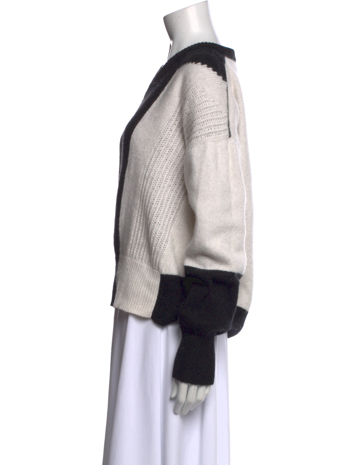 Collection Privée? Wool V-Neck Sweater w/ Tags