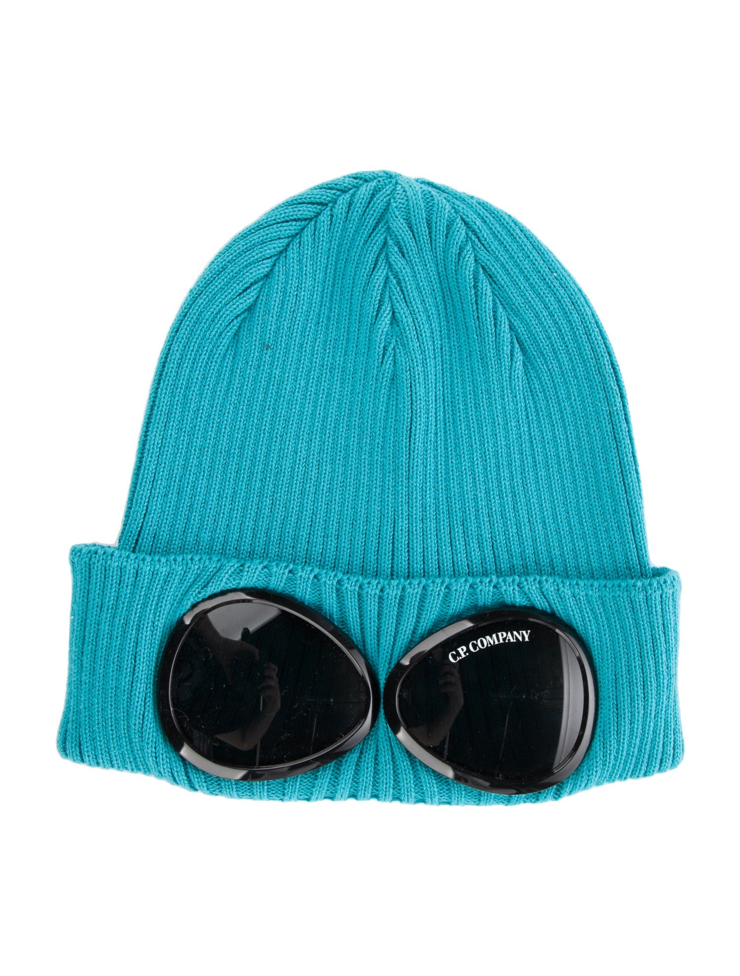 帽子 C.P. COMPANY GOGGLE BEANIE CP Company White Beanie Hat Men's Retro Woolly Hat Genuine