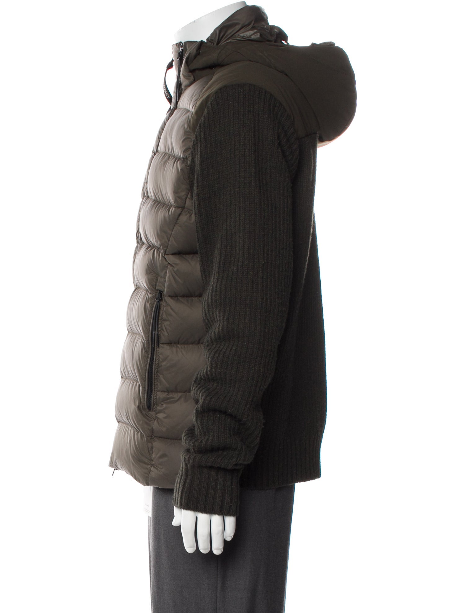 C.P. Company Colorblock Pattern Puffer Coat