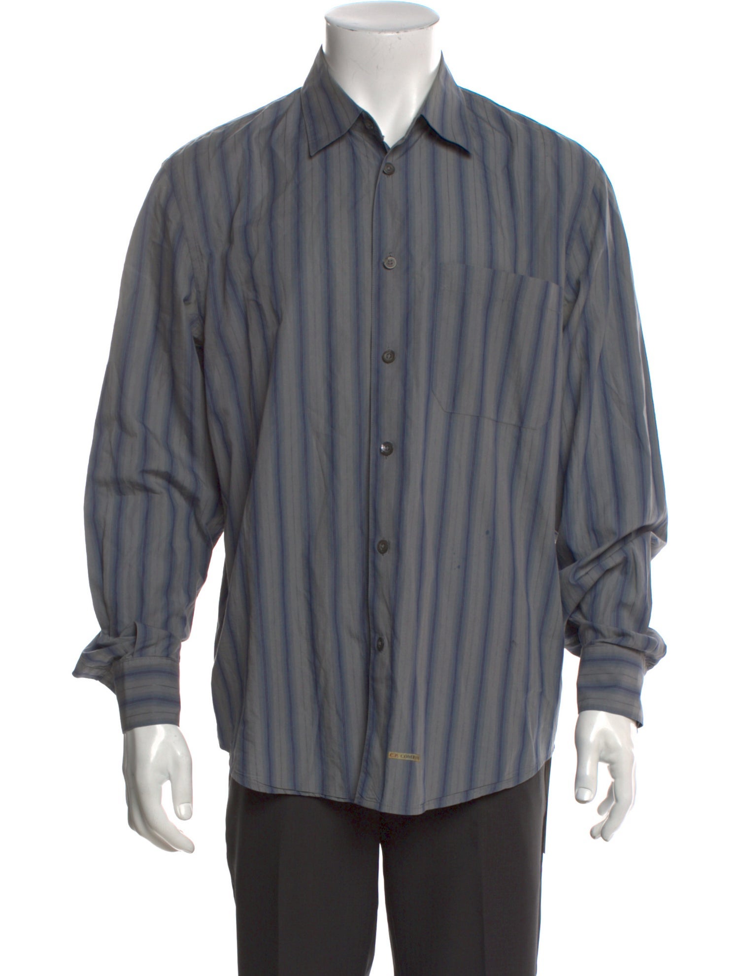 C.P. Company Striped Long Sleeve Dress Shirt