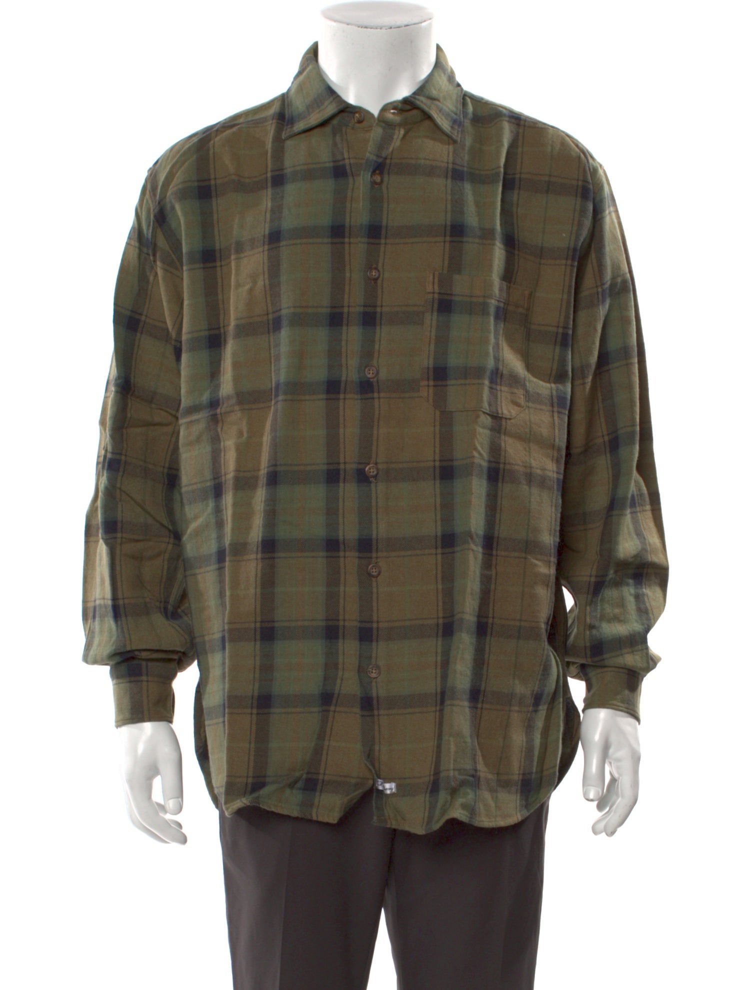 C.P. Company Plaid Print Long Sleeve Shirt w/ Tags