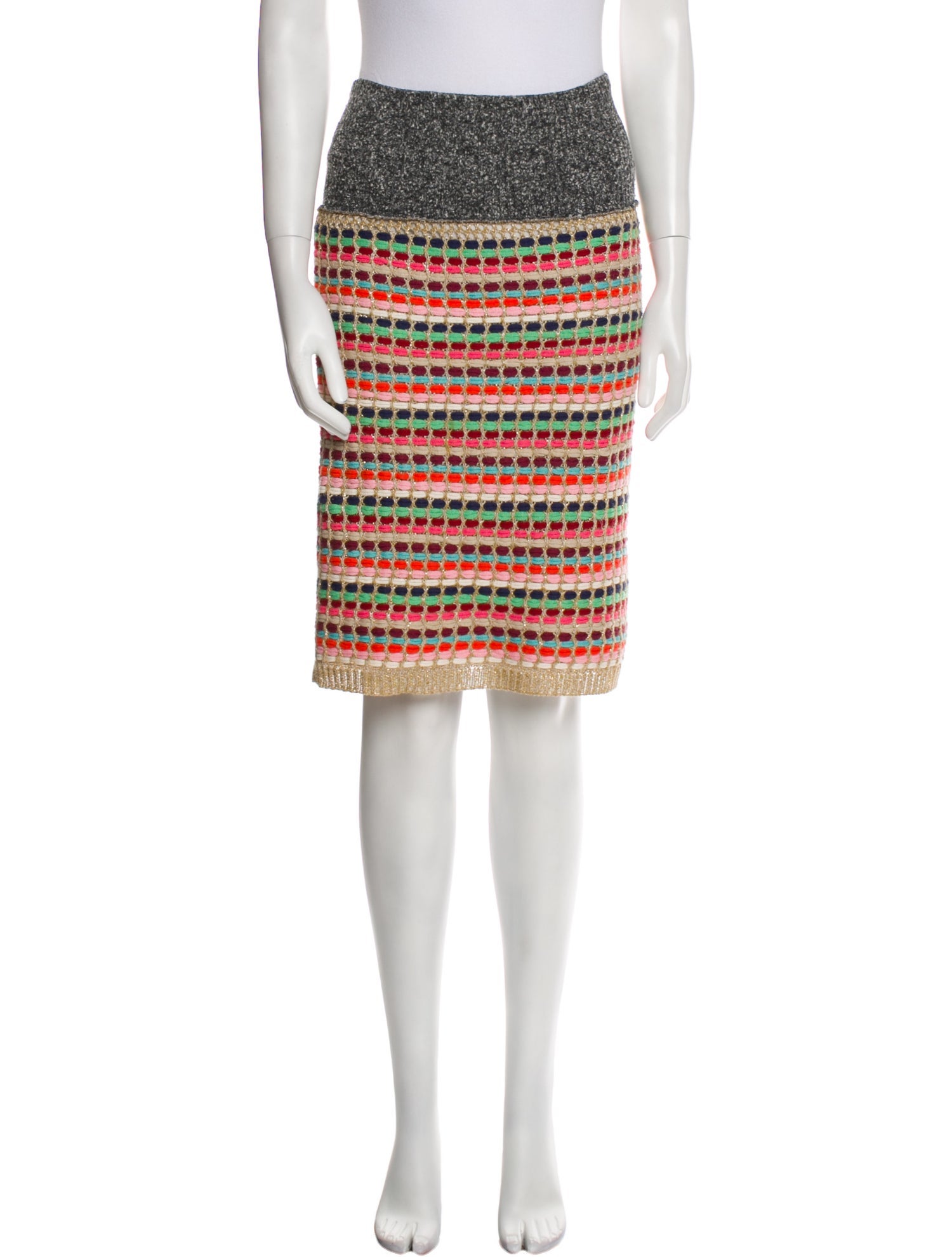 Cecilia Prado Striped Knee-Length Skirt