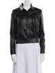 Central Park West Faux Leather Biker Jacket
