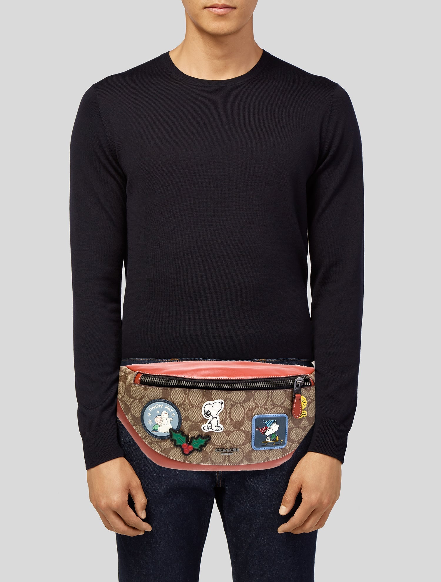 Coach x Peanuts Leather Belt Bag