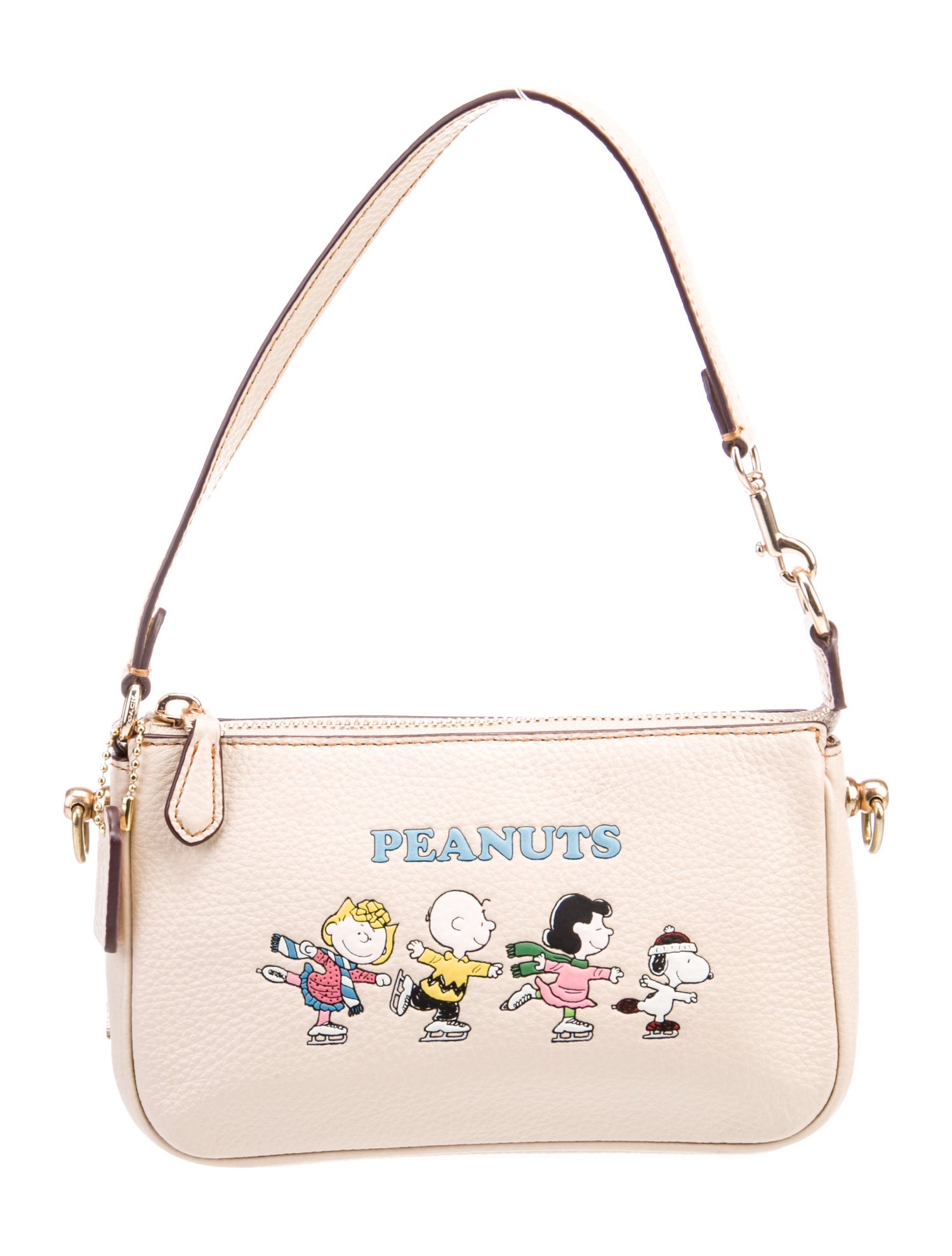Coach x Peanuts Leather Top Handle Bag