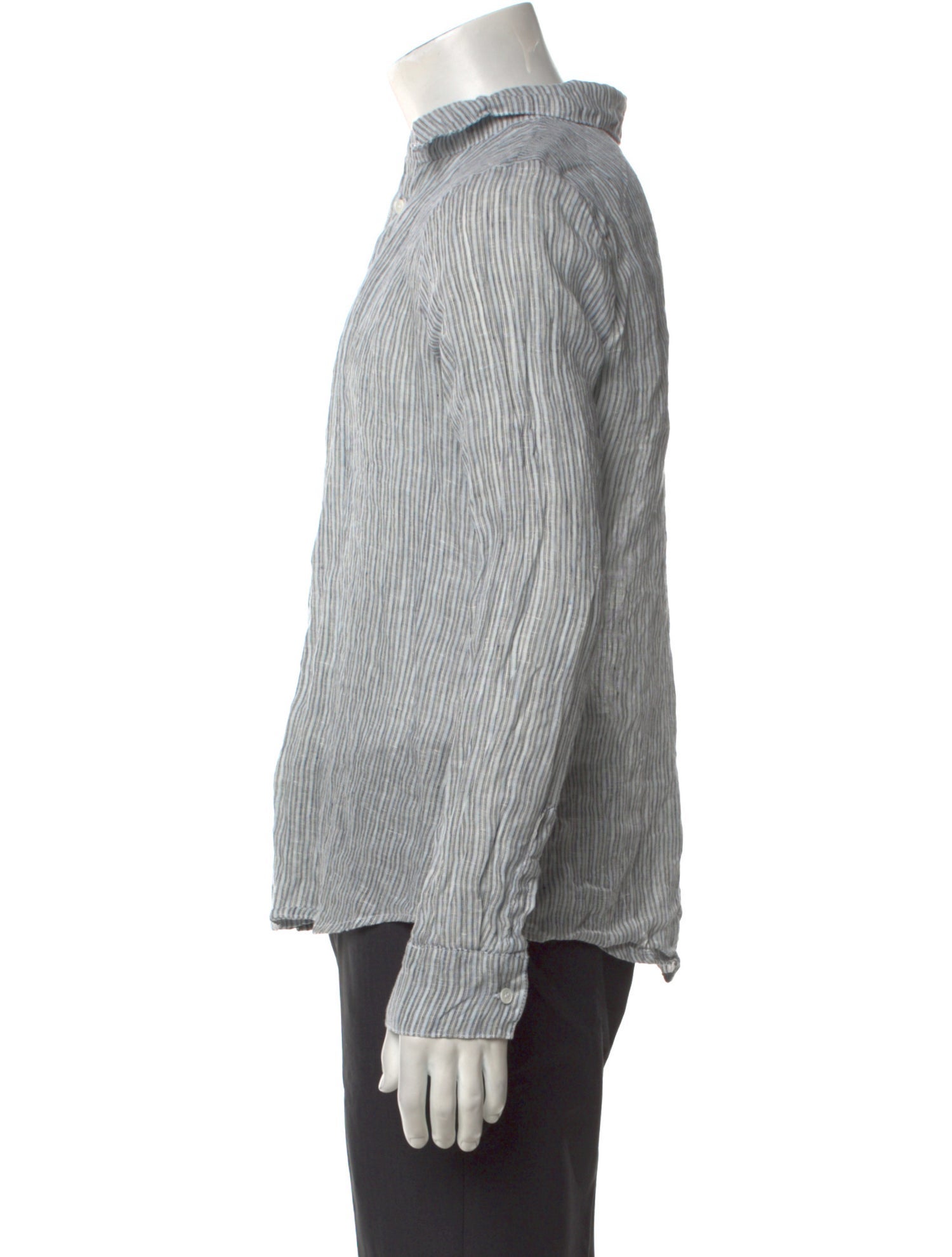 CP Shades Linen Striped Shirt