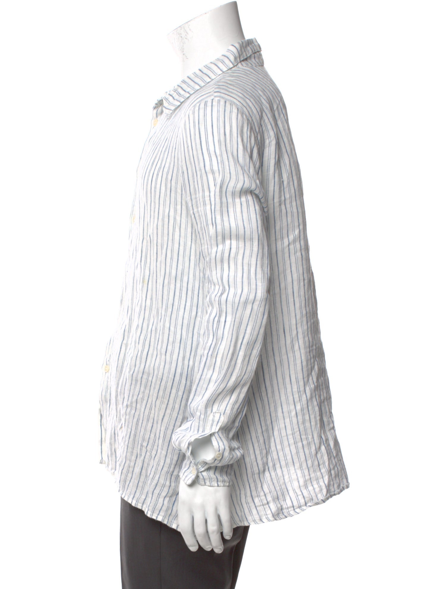 CP Shades Linen Striped Shirt