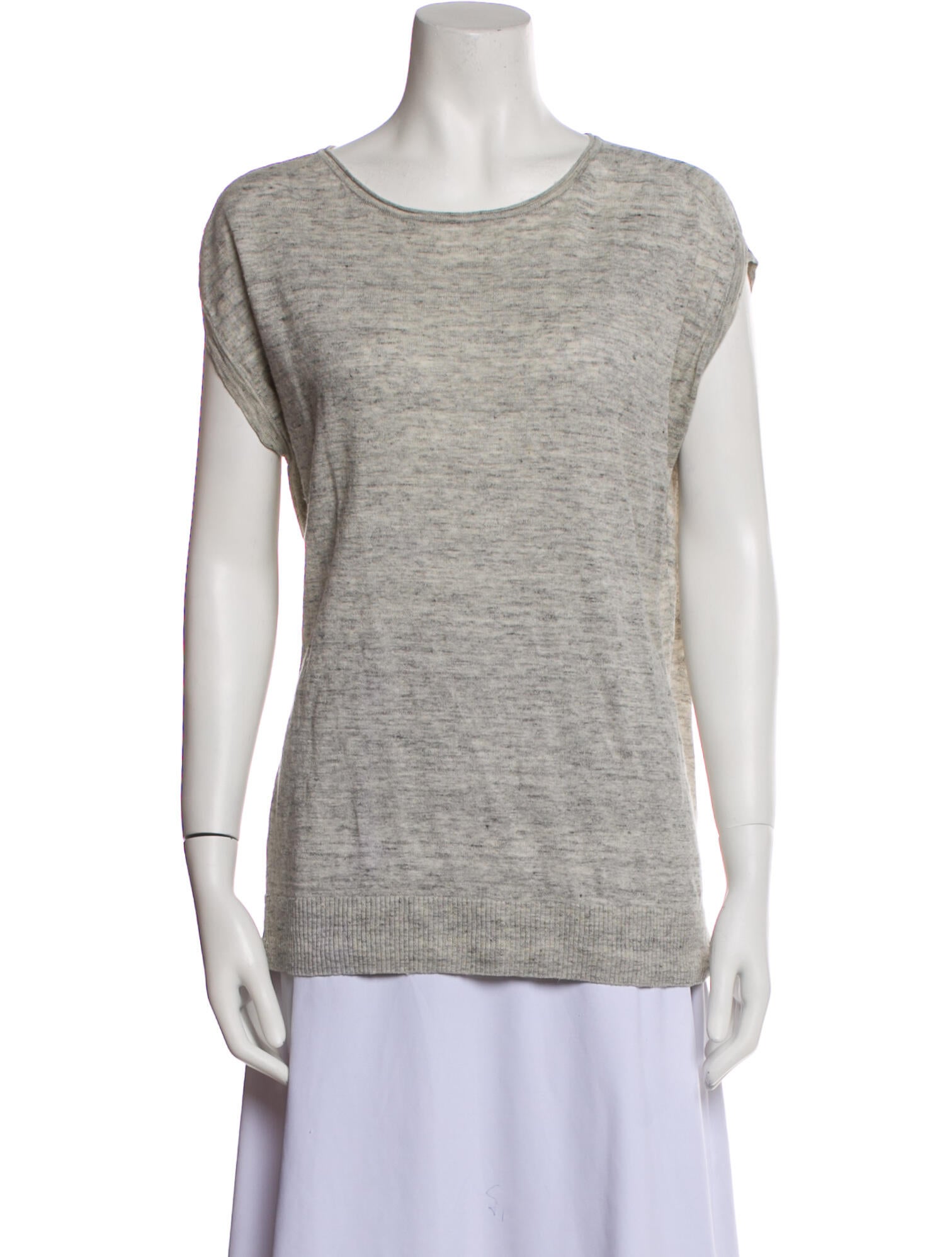 C.T. plage Linen Scoop Neck T-Shirt