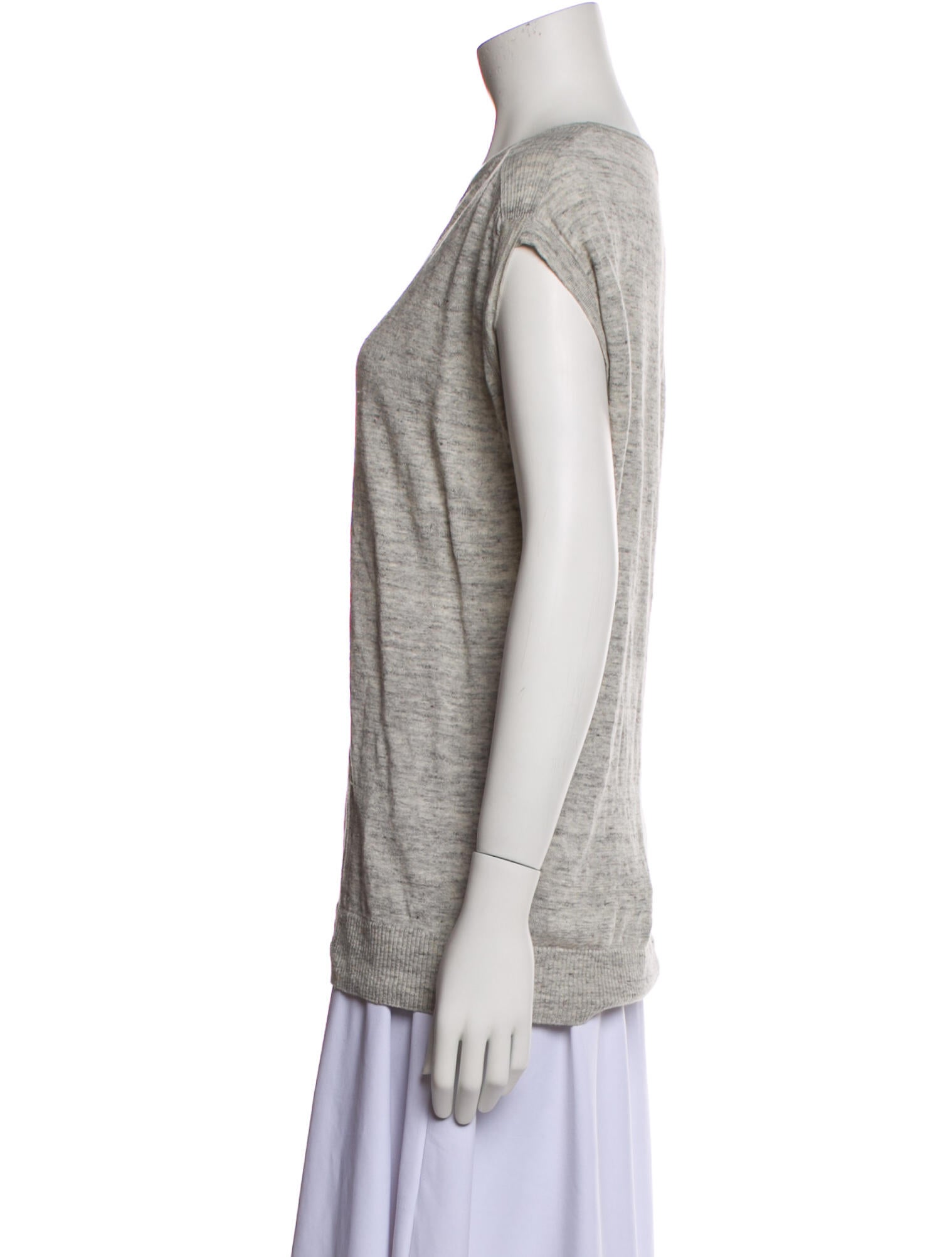 C.T. plage Linen Scoop Neck T-Shirt