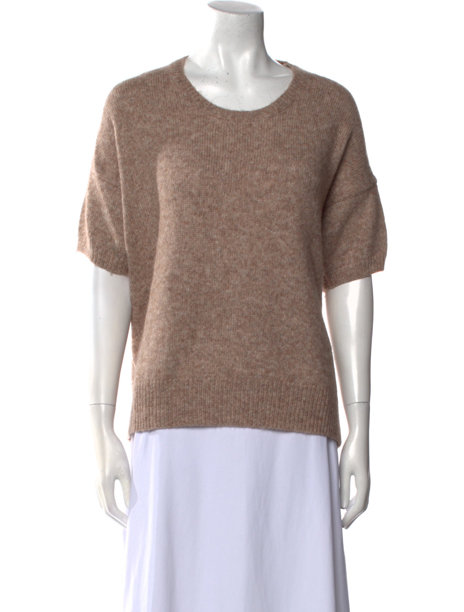 C.T. plage Nylon Scoop Neck Sweater