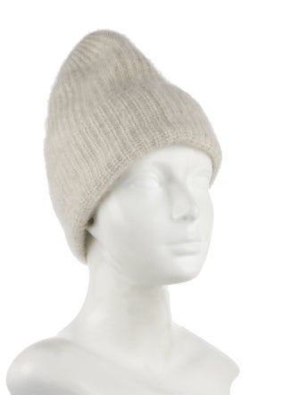 C.T. plage Raccoon Wool Knitted Beanie