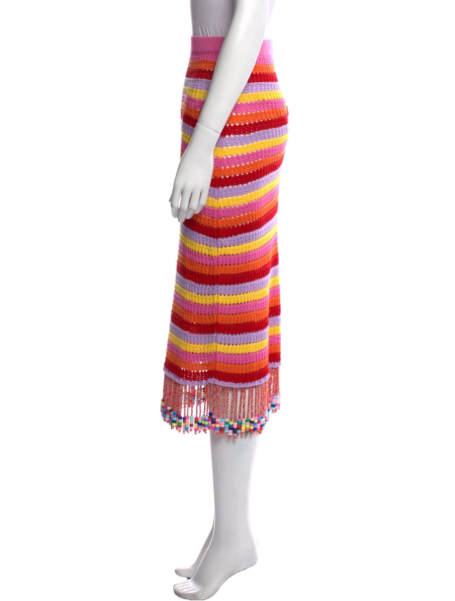 Capittana Striped Knee-Length Skirt