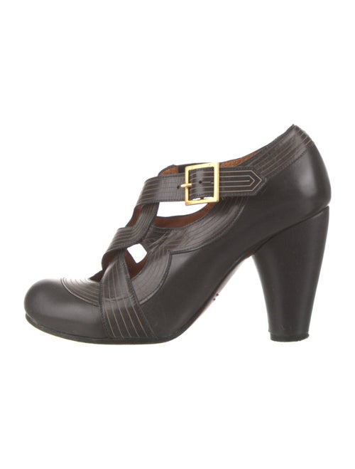 Chie Mihara Leather T-Strap Pumps