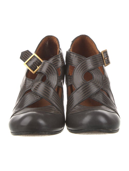 Chie Mihara Leather T-Strap Pumps