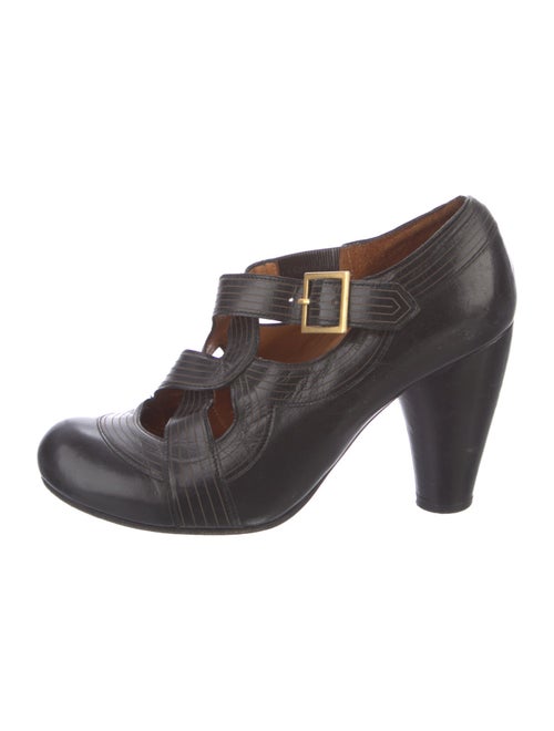 Chie Mihara Leather T-Strap Pumps