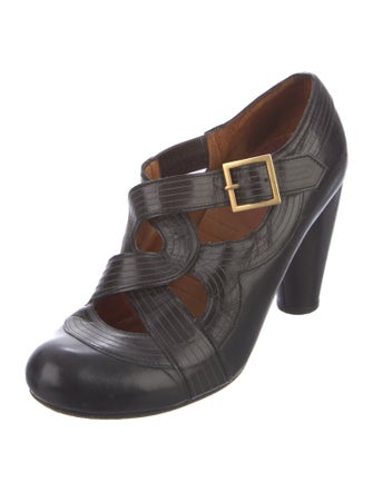 Chie Mihara Leather T-Strap Pumps
