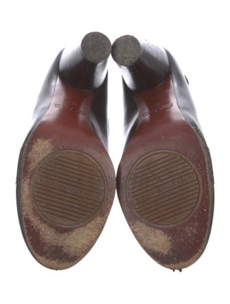 Chie Mihara Leather T-Strap Pumps