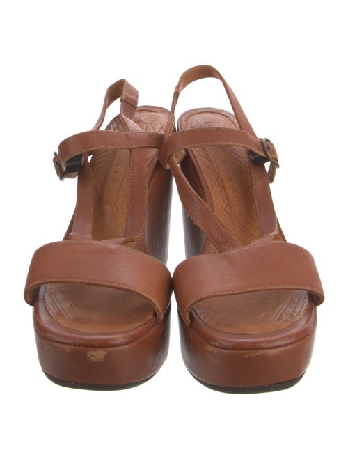 Chie Mihara Leather Slingback Sandals