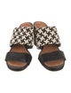 Chie Mihara Leather Patterned Slides