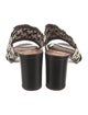 Chie Mihara Leather Patterned Slides