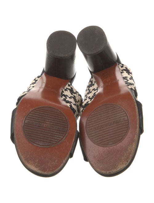 Chie Mihara Leather Patterned Slides
