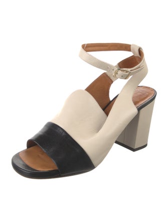 Chie Mihara Leather Slingback Sandals