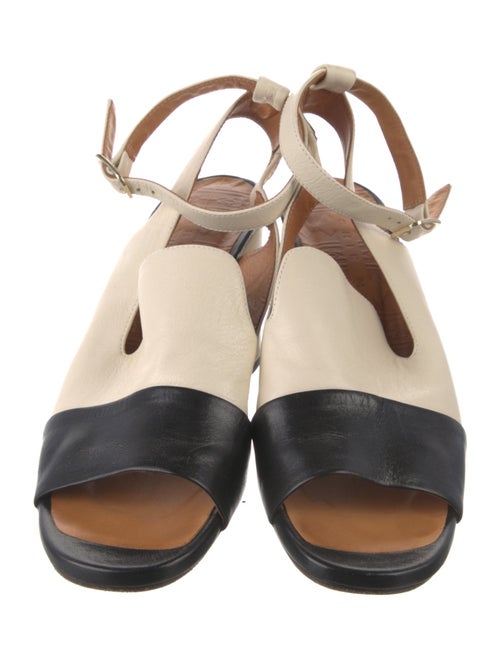 Chie Mihara Leather Slingback Sandals