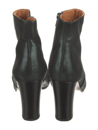 Chie Mihara Suede Leather Trim Embellishment Boots