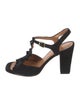 Chie Mihara Suede T-Strap Sandals